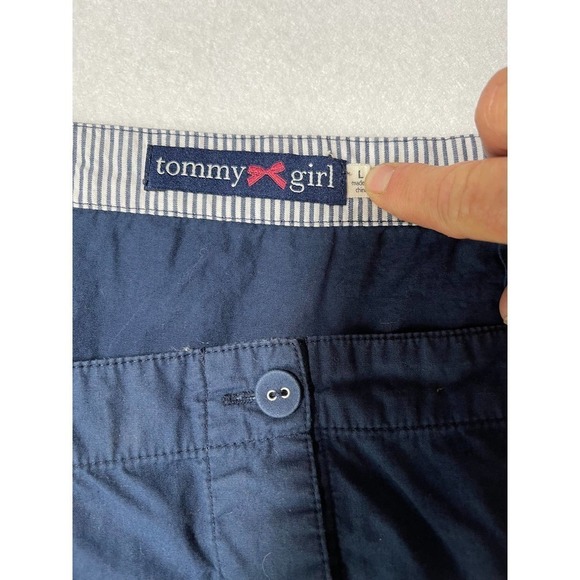 Tommy Girl By Tommy Hilfiger Super Mini Flare Skirt Sz L - Picture 2 of 7